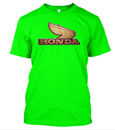 CAMISA RETRO PERSONALIZADA HONDA